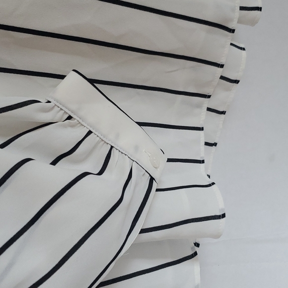 Alfani long sleeve striped blouse size small - Picture 5 of 11